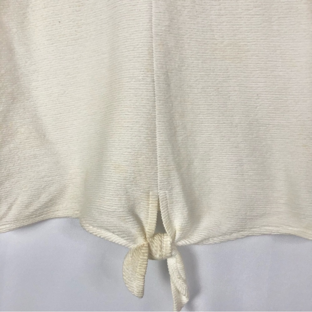 Madewell Texture & Thread White Tie Front Tank Top M - Picture 5 of 5